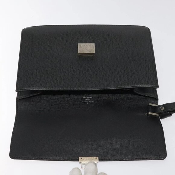 LOUIS VUITTON Taiga Selenga Clutch Bag Ardoise M30782 LV Auth 124910 - Picture 11 of 16